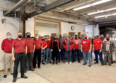 CTG Employees showing support for the fight against heart disease by wearing red